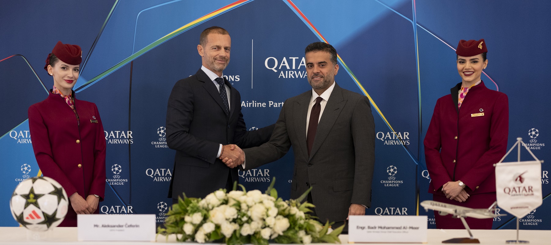 Qatar Airways becomes the official airline partner of the UEFA Champions League